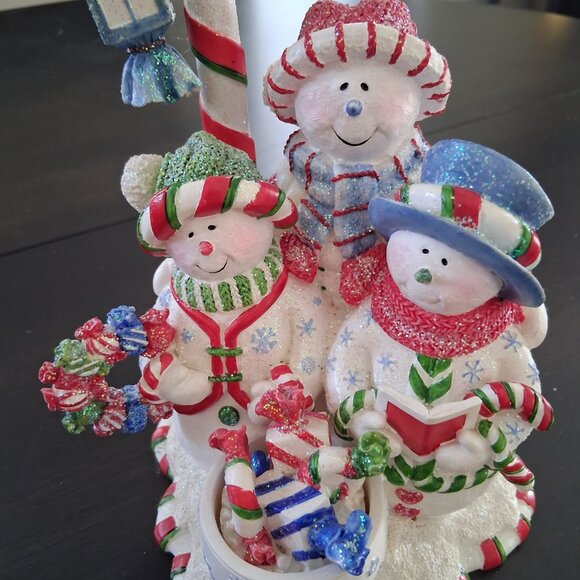 Betty Singer Collection Candy Can Lane Christmas Snowman Ornament - Picture 2 of 7